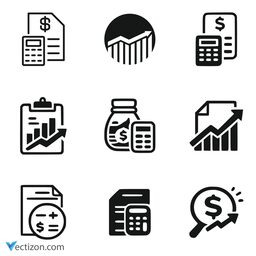 Accounting Set SVG Icon