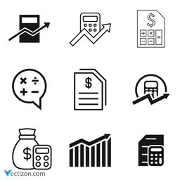 Accounting Set Vector Icon