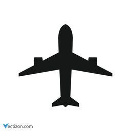 Airplane Digital Icon
