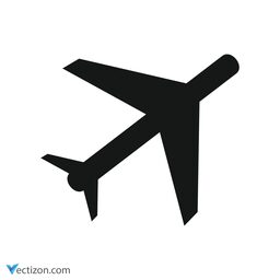 Airplane Flat Design Element icon