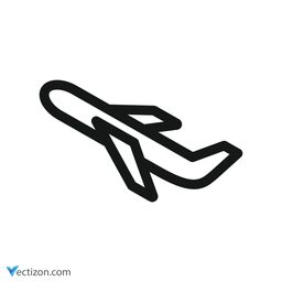 Airplane Glyph Icon