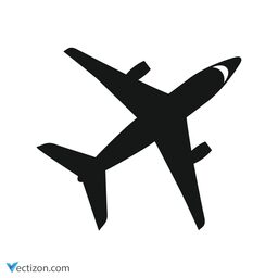 Airplane Line Design Element icon