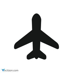 Airplane Line Symbol icon