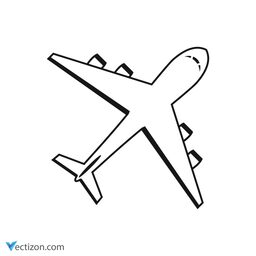 Airplane Minimal Graphic icon
