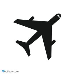 Airplane Outline Design Element icon