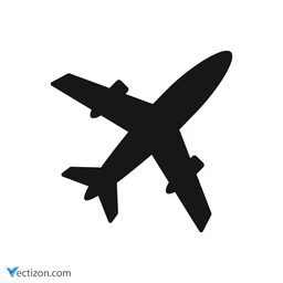 Airplane Outline Graphic icon