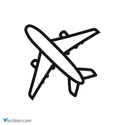 Airplane Outline Icon