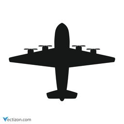Airplane Outline Symbol icon