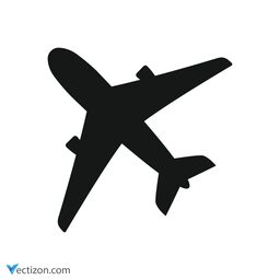 Airplane Simple Symbol icon