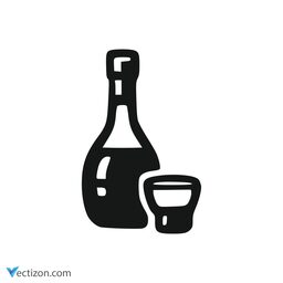 Alcohol Bottle Clean Icon