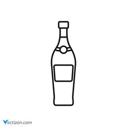 Alcohol Bottle Flat Icon
