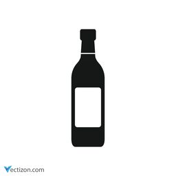Alcohol Bottle Glyph Icon