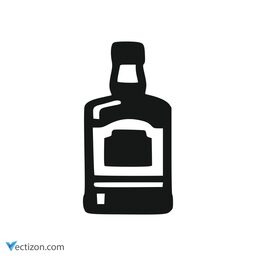 Alcohol Bottle Outline Icon