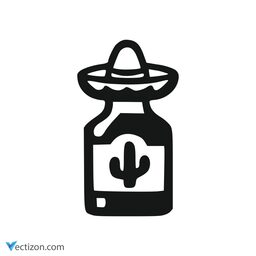 Alcohol Bottle Pictogram icon