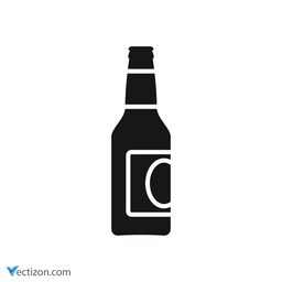 Alcohol Bottle Vector Symbol icon