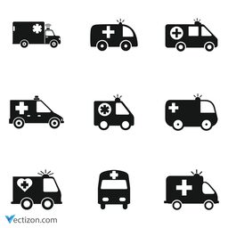 Ambulance Set Icon