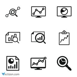 Analytics Icons Set