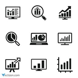 Analytics Set Outline Icon