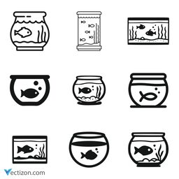 Aquarium Set SVG Icon