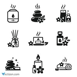 Aromatherapy Set SVG Icon