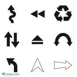 Arrow Set Outline Icon