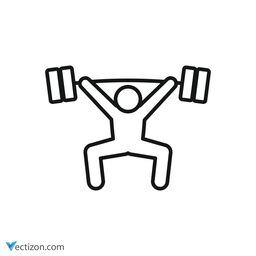 Athlete Line Icon