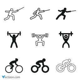 Athlete Set Icon