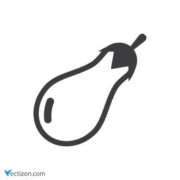 Aubergine Glyph Icon