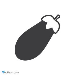Aubergine Outline Icon