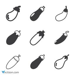 Aubergine Set Icon