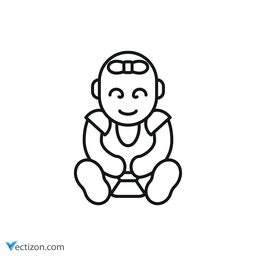 Baby Line Icon