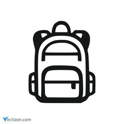 Backpack Flat Symbol icon