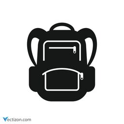 Backpack Line Symbol icon