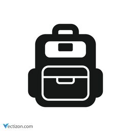 Backpack Outline Symbol icon