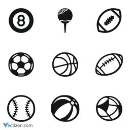 Ball Set Outline Icon