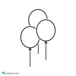 Balloons Web Icon