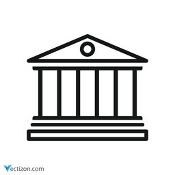 Bank Outline Symbol icon