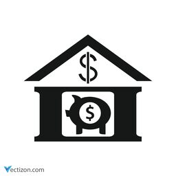 Bank Vector Graphic icon