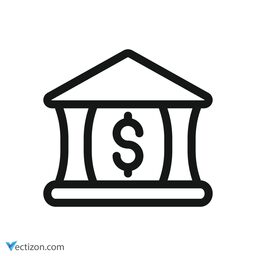 Bank Vector Symbol icon