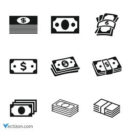 Banknote Set SVG Icon