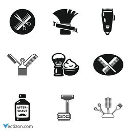 Barber Set SVG Icon