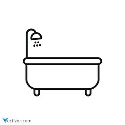 Bathtub Graphic Icon