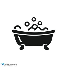 Bathtub Line Icon