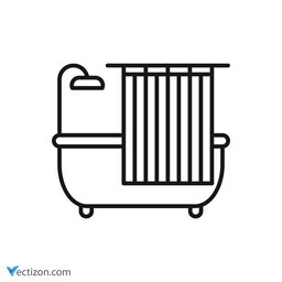 Bathtub Minimal Icon