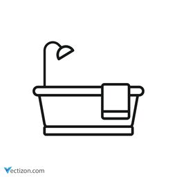 Bathtub Pictogram icon