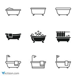 Bathtub Set Icon
