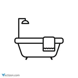 Bathtub Symbol icon