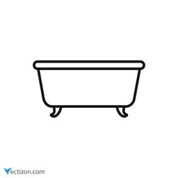 Bathtub Vector Icon