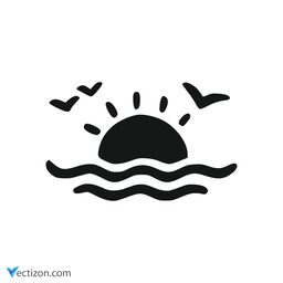 Beach Pictogram icon
