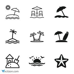 Beach Set Icon